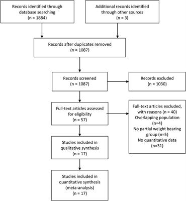 Early unrestricted vs. partial weight bearing after uncemented total hip arthroplasty: a systematic review and meta-analysis